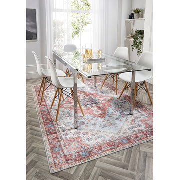 Washable Marrakesh Flatweave Multicolour/Red/Blue Rug-Origins-Rug Love - The Most Loved Rug Store
